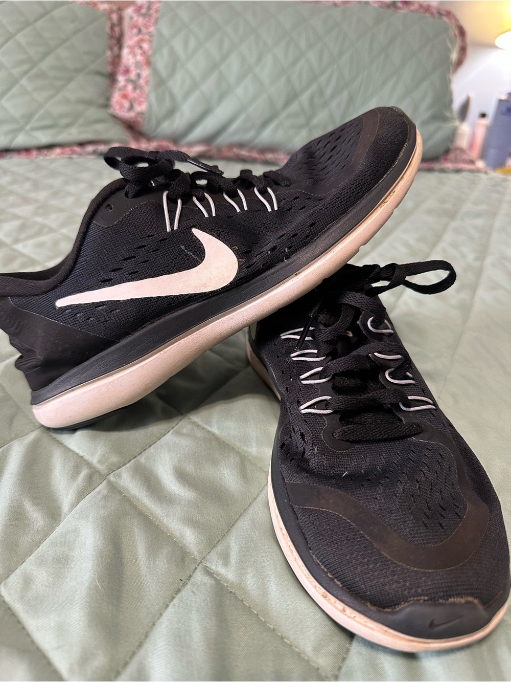 Nike Black Sneakers with White Swoosh